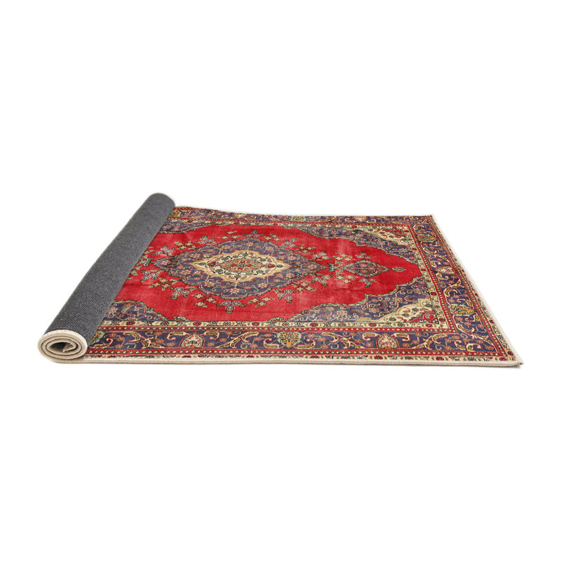 Rouge/bleu oriental Harvey-Lee Tapis décoratif, Rond 8 pi