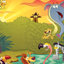 Happy Jungle - Graphic Art on Canvas