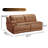 Power Leather Reclining Sectional Recliner Couch, 3-Seater with Auto-Footrest & Headrest,  Wireless Charger, Bluetooth & Cup Holder-1199506892