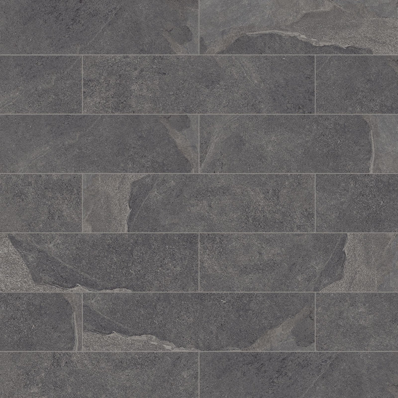 Carreau de mur et de plancher en porcelaine Burlington 3X12, Gris foncé