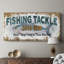 Articles de pêche - Toile tendue avec châssis - Prêt à accrocher-2096166851