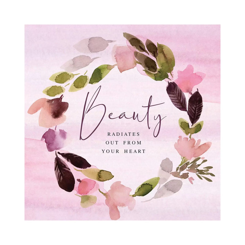 Beauty Radiates 1 Piece Wall Art on Canvas, 45.72cm H x 45.72cm W x 1.91cm D, Wrapped Canvas
