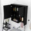 Armoire à pharmacie murale moderne avec miroir, tablettes réglables et barre à serviettes Modern-511281315