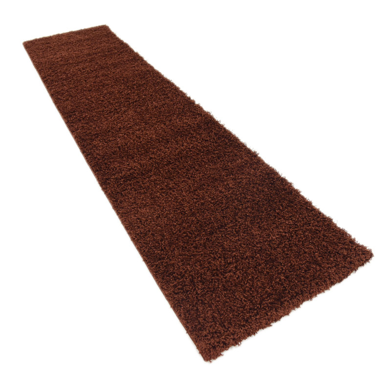 Tapis brun chocolat Caputto, Tapis de couloir 2 pi 7 po x 10 pi