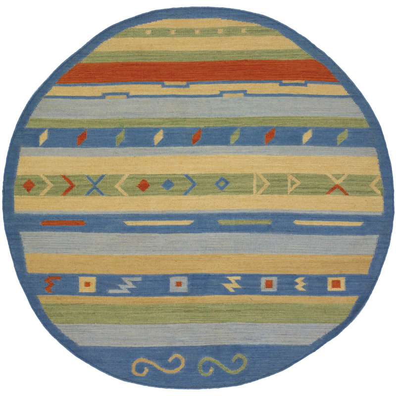 Tapis tissé à la main Marshayla, Rond 5 pi 9 po