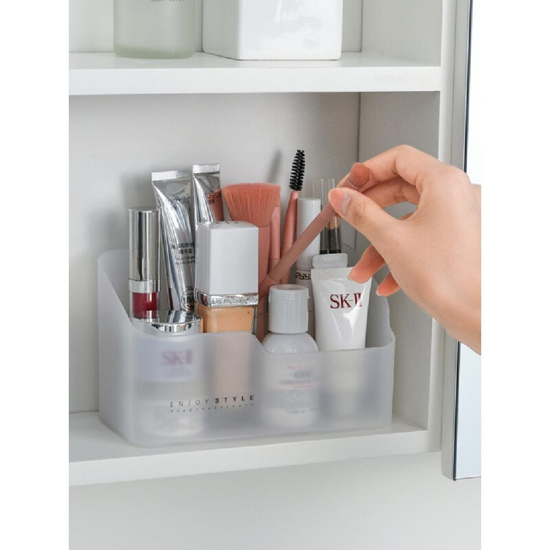 SUNFICON Makeup Tray Organizer Bathroom Cabinet Cosmetic Storage