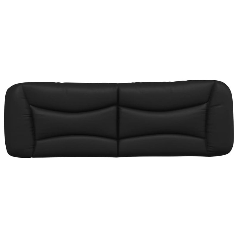 Coussin de tête de lit vidaXL noir Hvar 153 cm