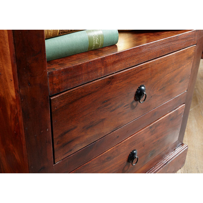Oxford 140 cm H x 68 cm W Solid Wood Standard Bookcase, Nougat