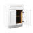White Shaker Cabinet For Garage And Laundry: 2 Soft - Close Doors, 1 Adjustable Shelf, Construction, Rubber Easy Click Assembly Wood Bathroom Lounge Storage: , Construction