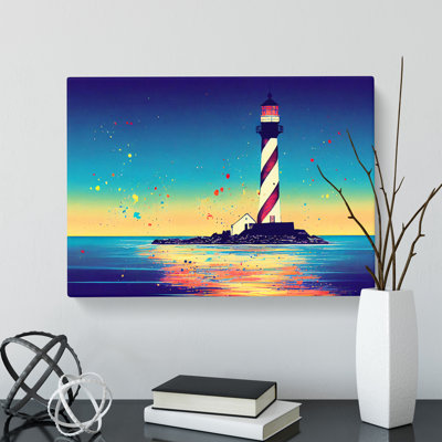 Painted Lighthouse Vol.3 - Wrapped Canvas
