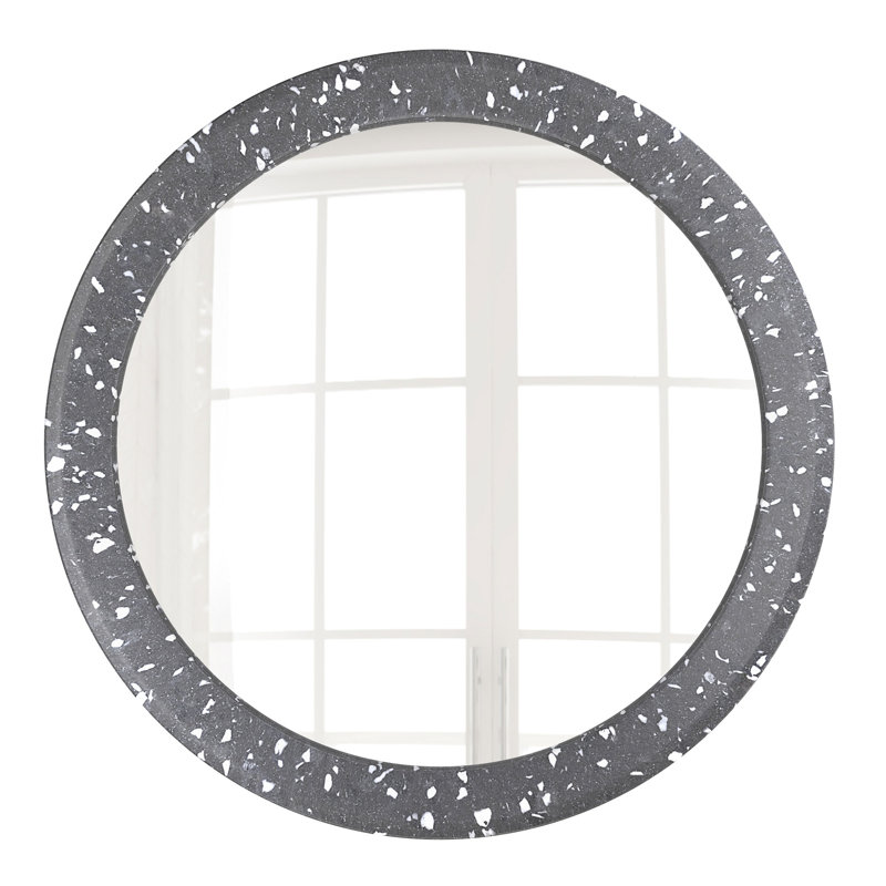 Miroir mural rond Ambra Terrazzo, Terrazzo gris