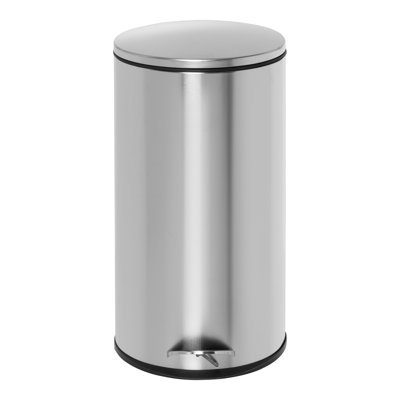 Poubelle à pédale 7,92 gallons en acier inoxydable