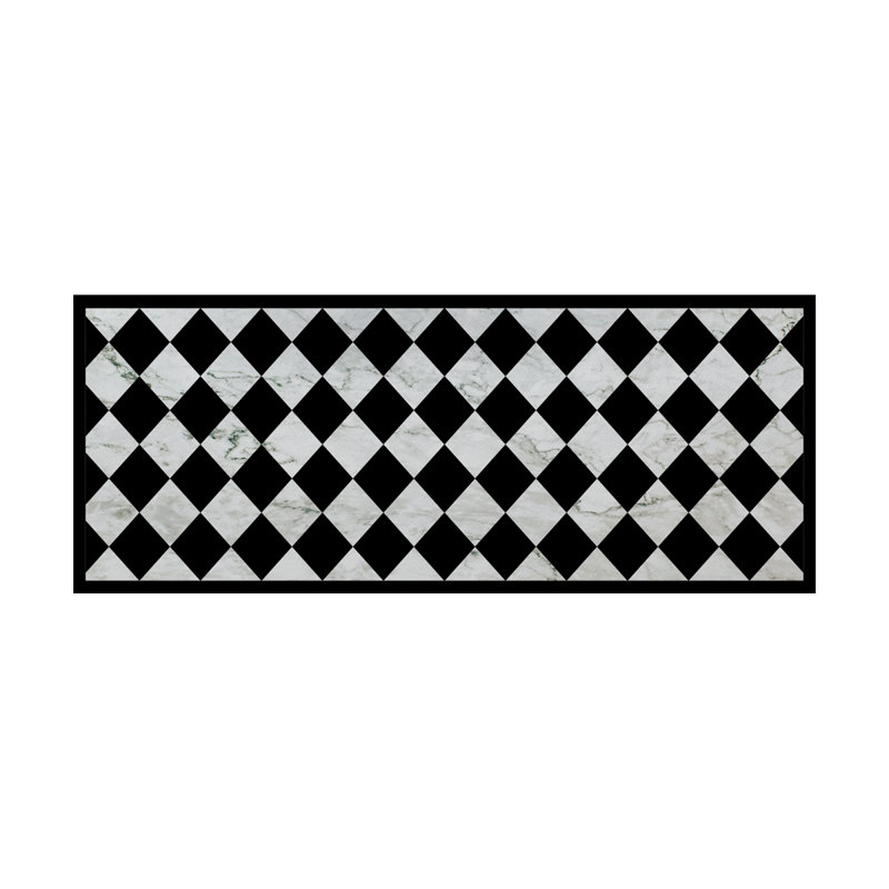  Vinyl Floor Mat - Geometric Collection, Runner 2' x 5'