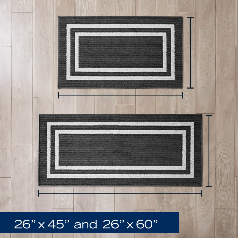 Nautica Double Line Machine Washable All Loop Tufted Rugs