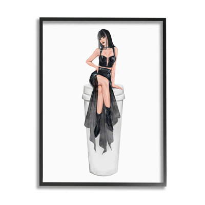 «Fashionable Woman Glam Coffee Cup» par Ziwei Li - impression