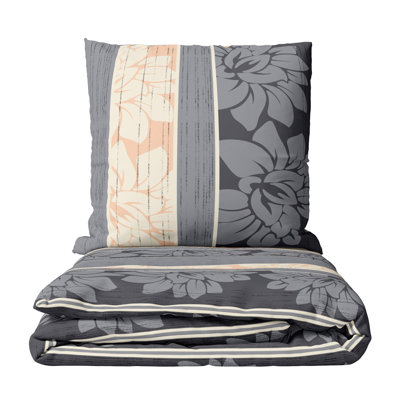 Marlow Home Co. Amalberga Microfiber Floral Duvet Cover Set with Pillowcases