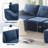 110*72" Modular U Shaped Sectional Sofa