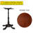 23.62 Diameter 1.18Thicktable Top And H27.95 Cast Iron Table Base With 4 Tiger Claw Feet, Table Leg Black