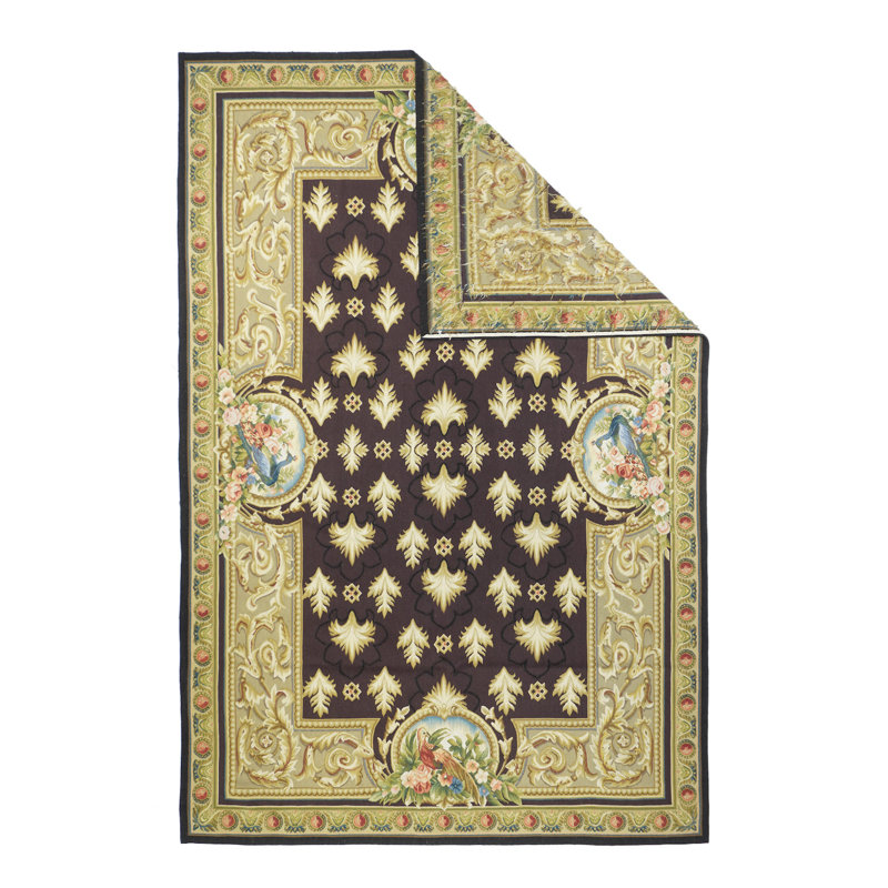 Wool Floral Area Rug