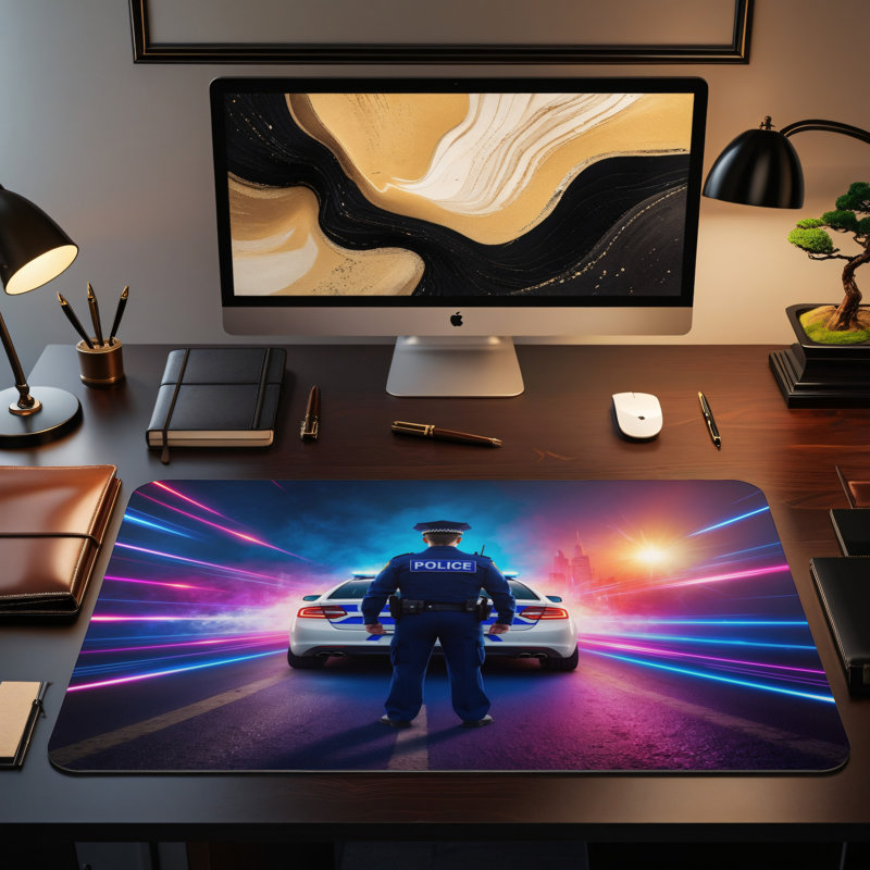 Polyester Desk Pad, 14.4x12.1
