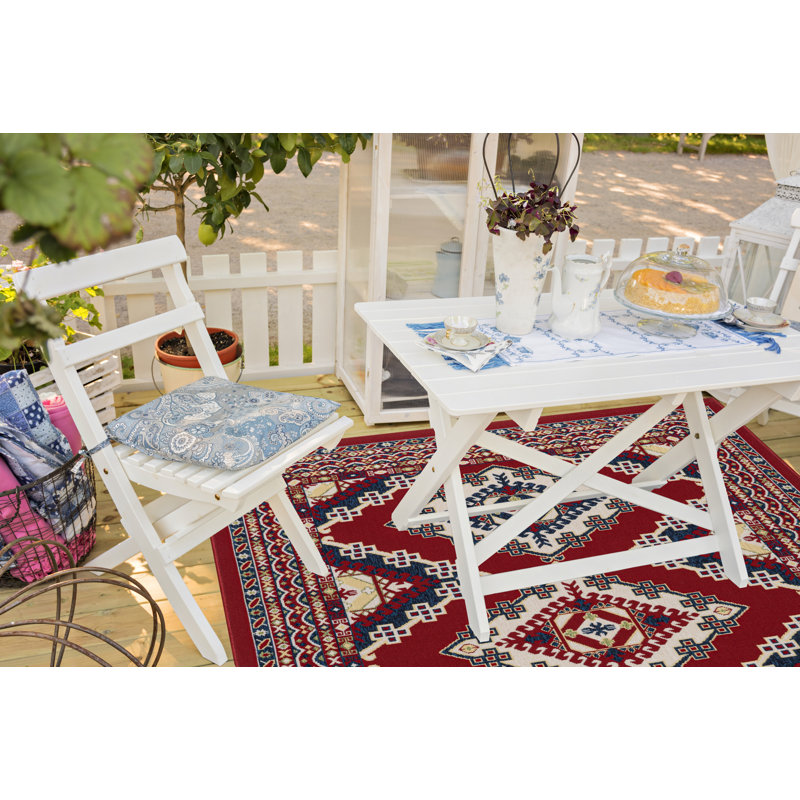 Lily-Faith Indoor / Outdoor Rug, Rectangle 5'3"x7'7"