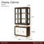 Vitrine Belmont Place - Espresso