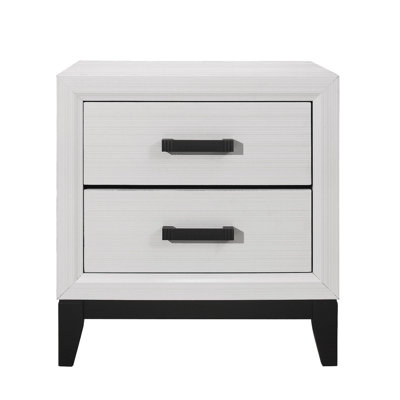 Table de chevet blanche Mirage