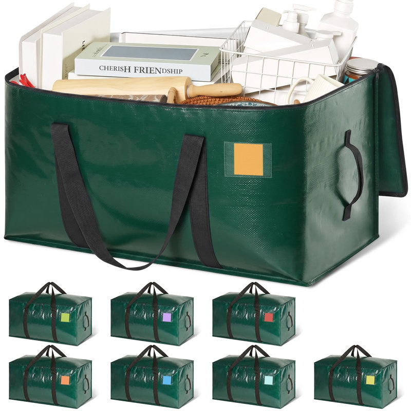 Sacs de rangement très grands sacs de rangement très lourds 110LB, vert