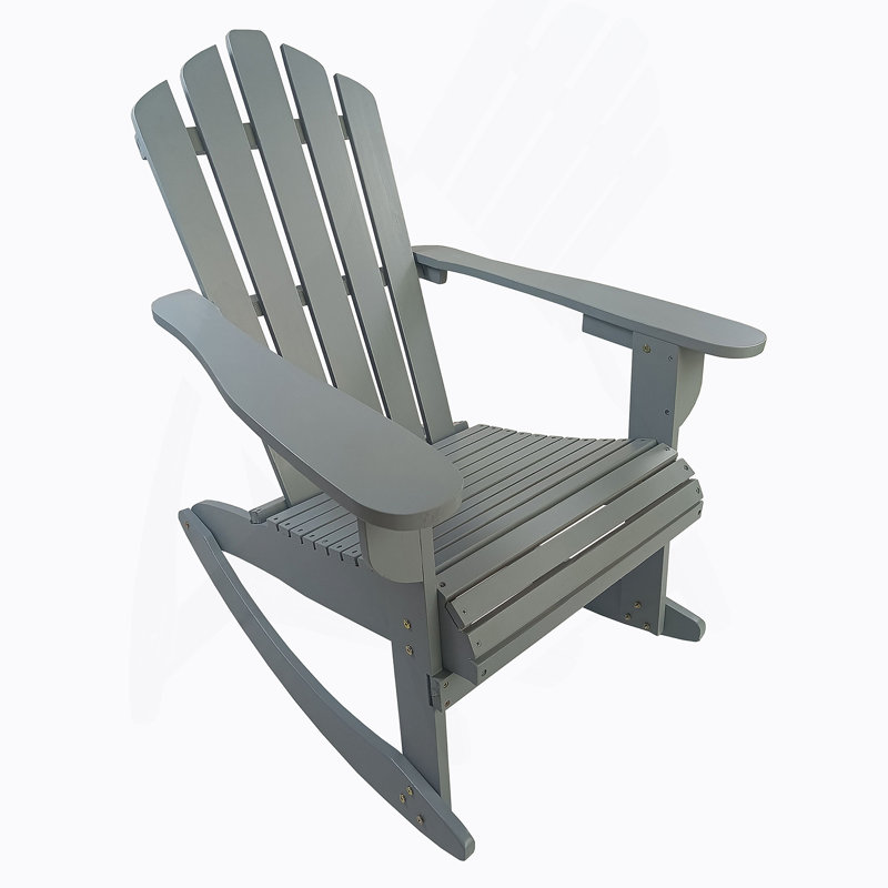 Chaise Adirondack inclinable inclinable en bois pour l'extérieur, parfaite pour la détente et un élégant décor de patio