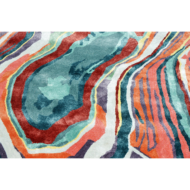 Abstract Area Rug, Novelty 6' x 9'