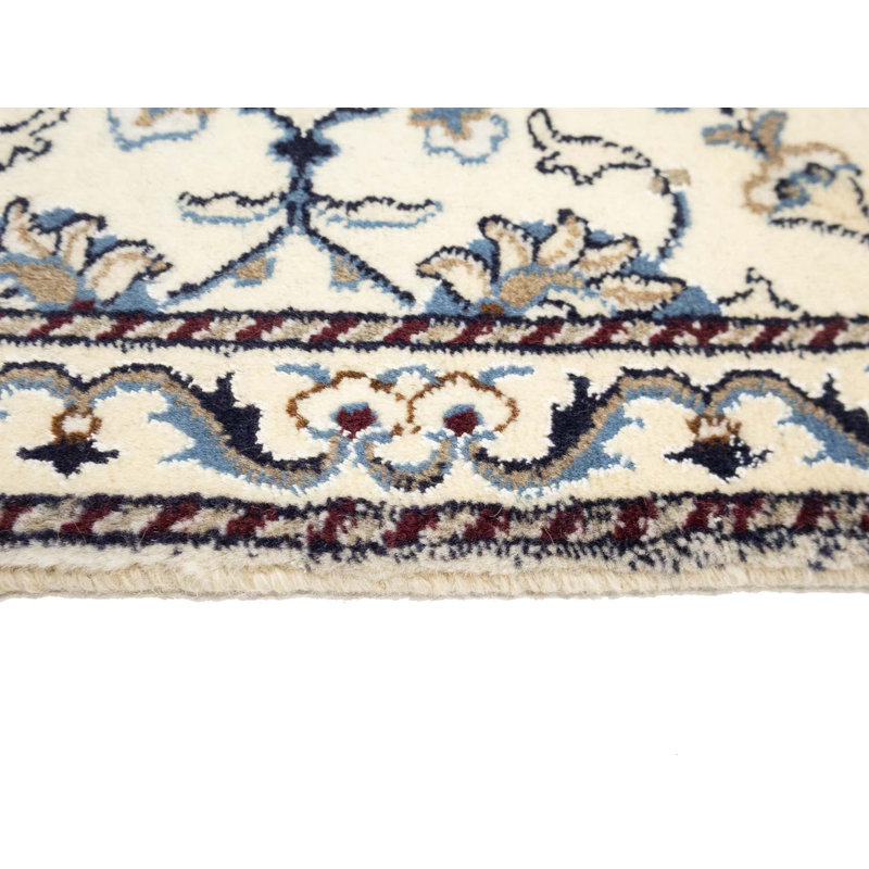 Tapis oriental rétro crème classique 2 x 3 Nain Tabas
