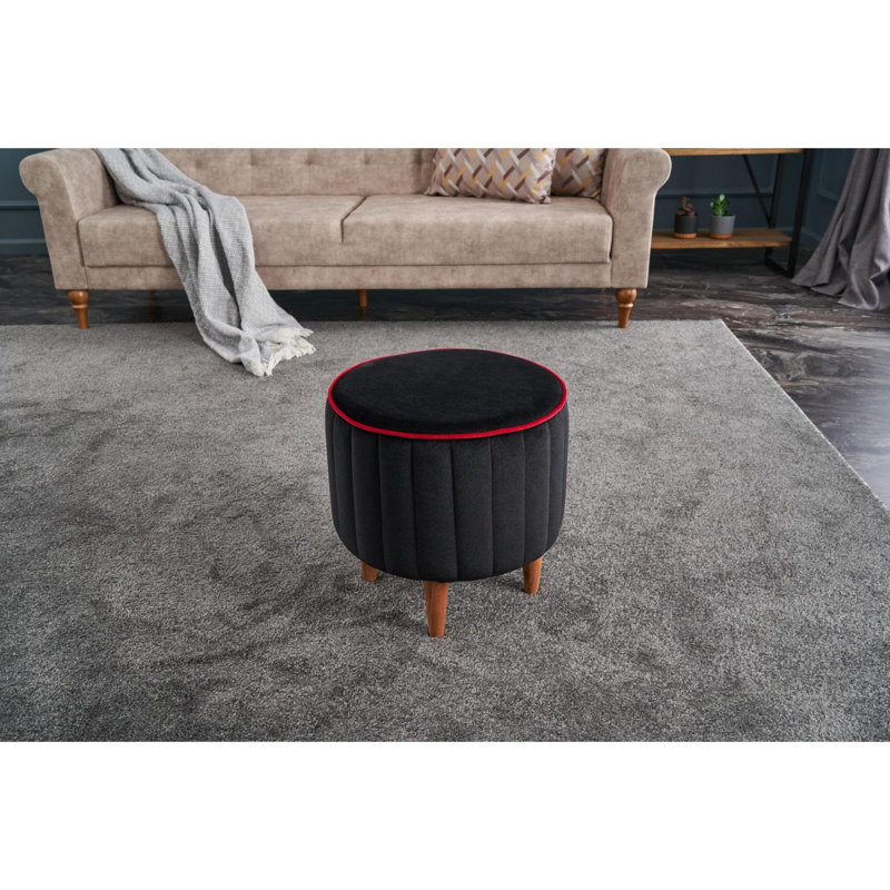 Pouf, Rouge / anthracite