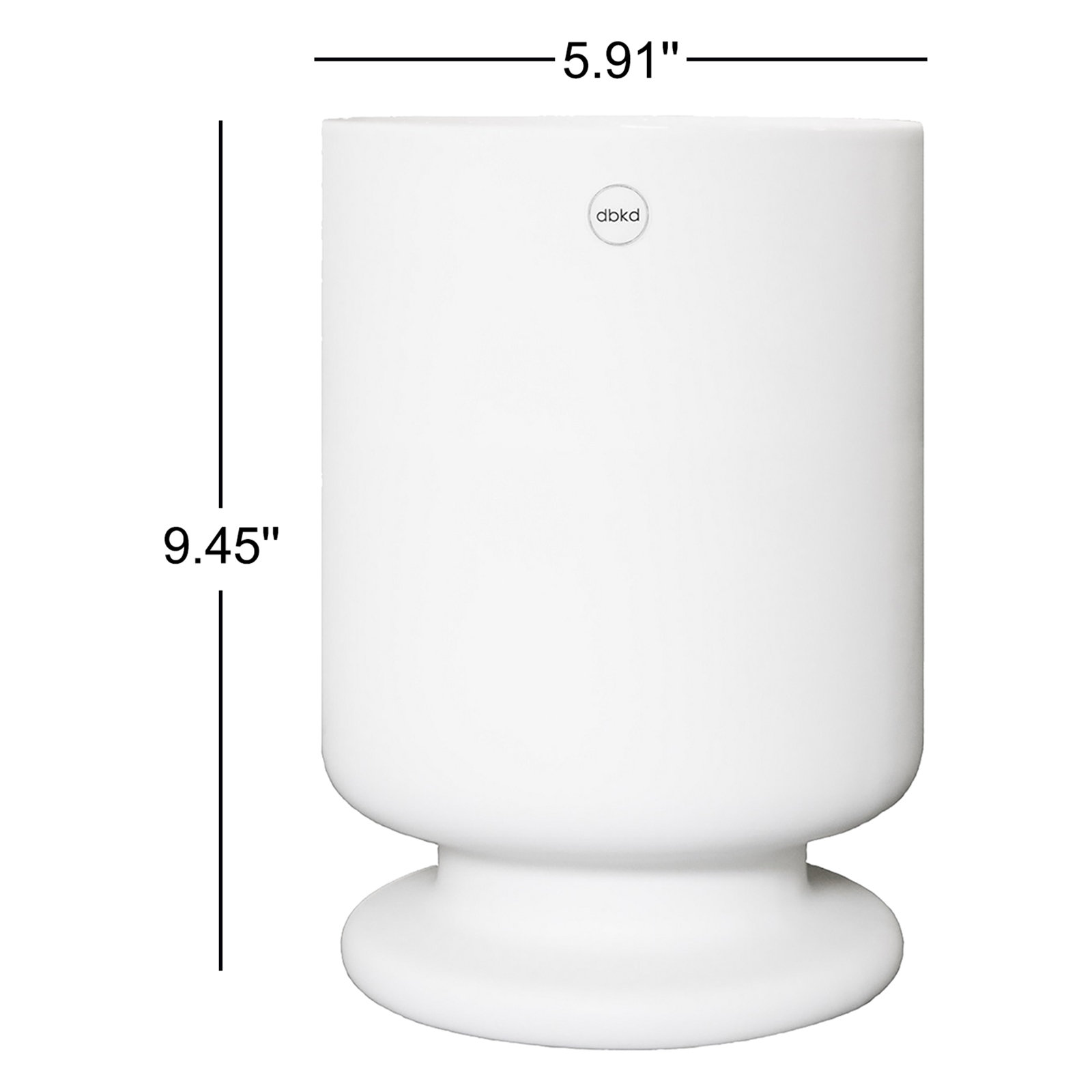 Leaf 6" Ceramic Pot Planter, 9.45" H x 5.91" W x 5.91" D