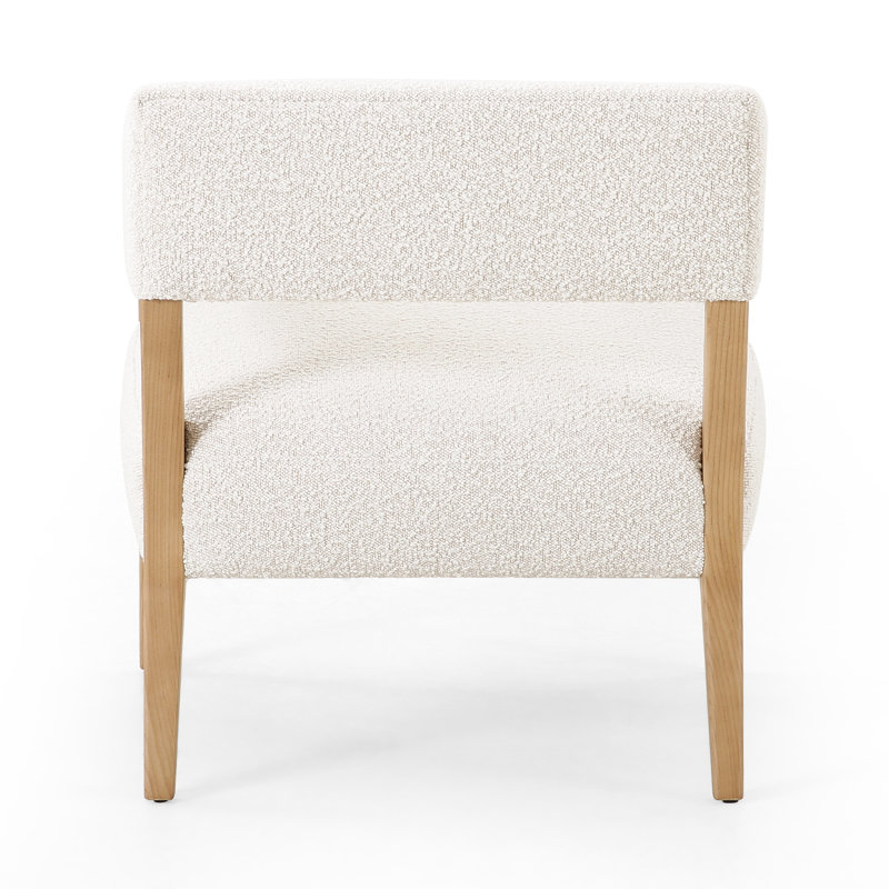 Gary Armchair, White, Natural
