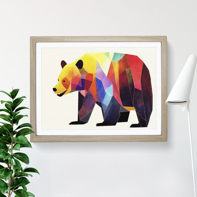 Watercolour Bear Vol.3 Abstract - Single Picture Frame Painting