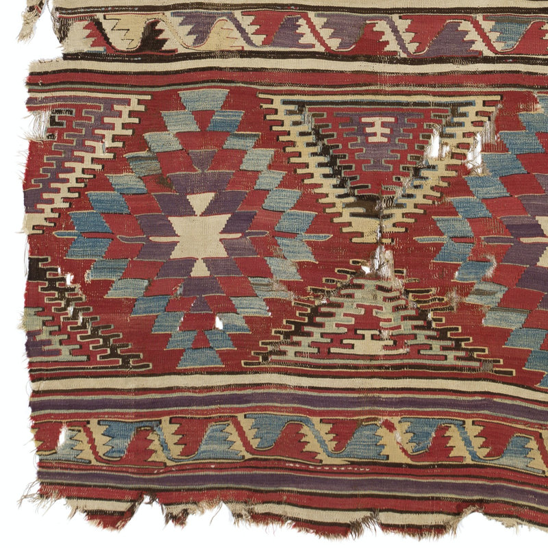 Kilim karapinaire anatolien antique, 18e siècle