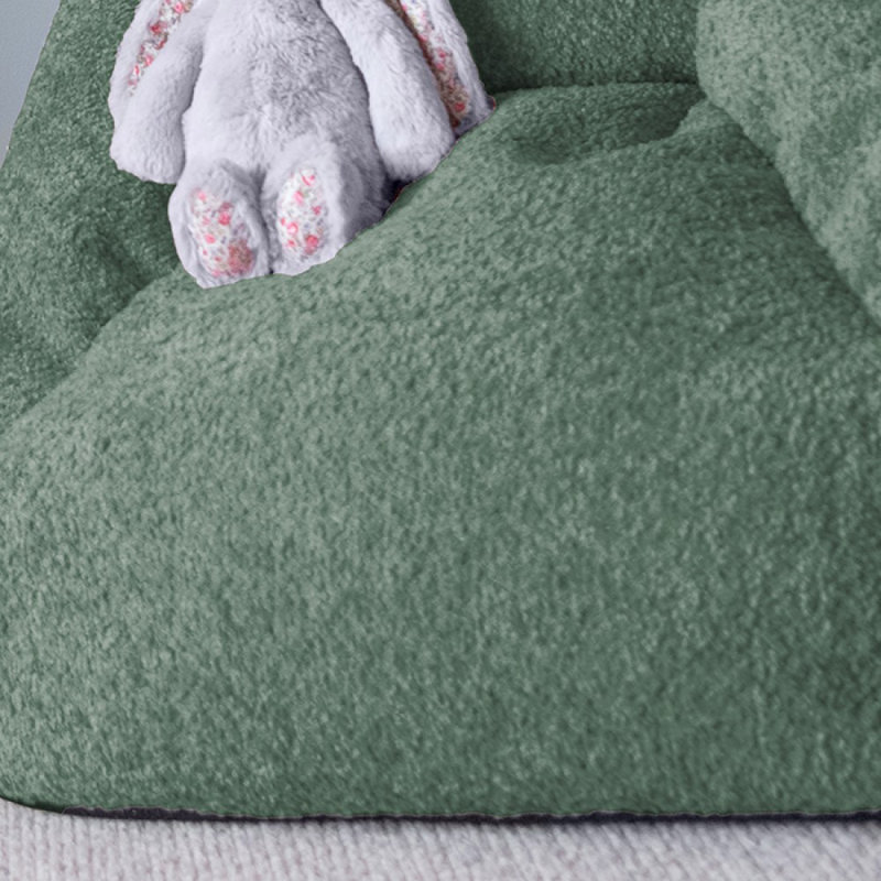 rucomfy Beanbags Snug Kids Boucle Bean Bag Chair with Filling - Childrens Beanbag Seat Bedroom Furniture - Toddler Armchair Seat - 50 x 60 x 60cm