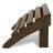 POLYWOOD Cape Cod Trex Outdoor Plastic Folding Adirondack Chair with Ottoman-16839304