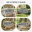 108x45 cm Garden Bench Cushion with Back for 2 Seater-427449634