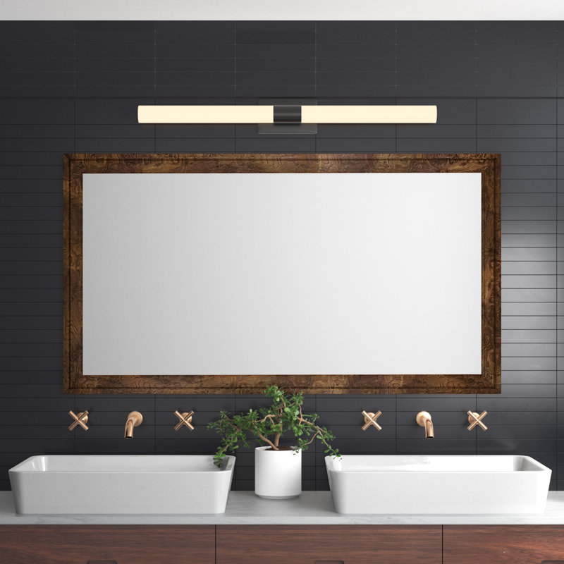 Larmar Engineered Wood Flat Mirror, 36" x 59.5"