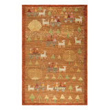 Burano Hand Knotted Wool Geometric Area Rug
