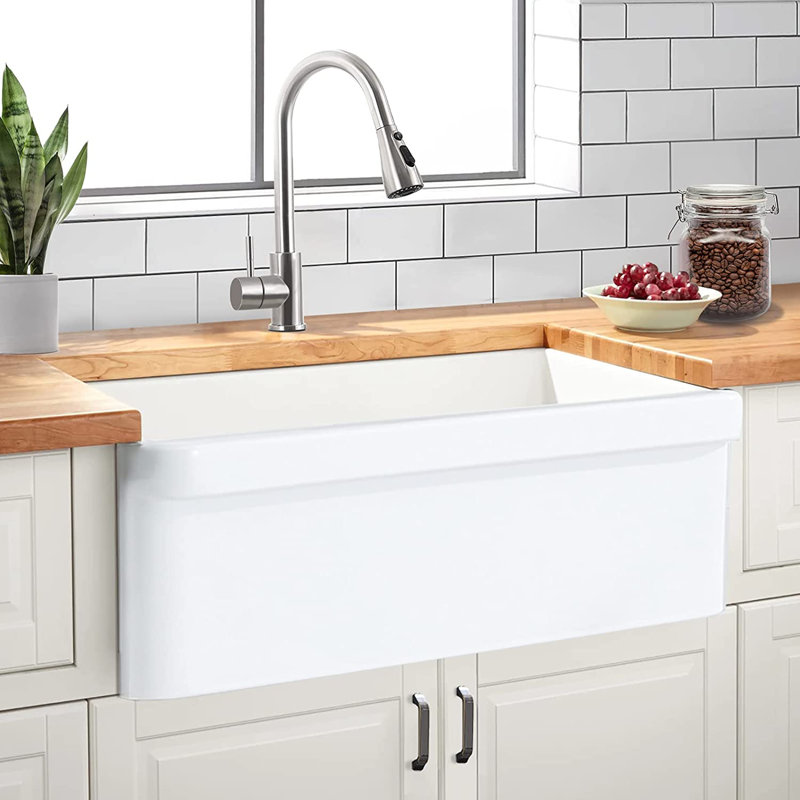 30'' L Single Bowl Ceramic Kitchen Sink