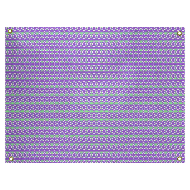 Tapisserie katelyn elizabeth à carreaux géométriques Avicia, Intérieur, H 71 po x l 83,5 po