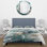Tropical Palm Leaves Ginkgo II BeddingMicrofiber / Polyester Duvet Cover Set