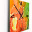 Horloge murale abstraite brune et verte-799873814