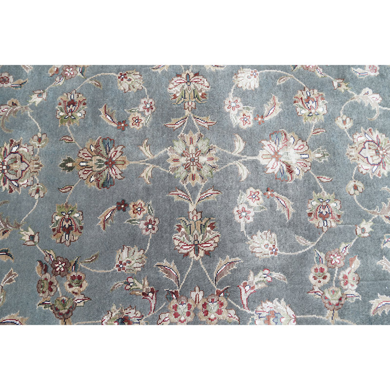 Hand-Knotted High-Quality Gray Area Rug