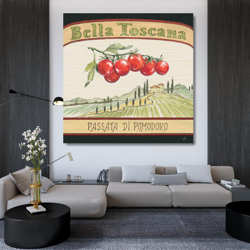 Art sur toile tendue par Trinx Brissonnet, galerie Daphné: goût toscan V, H 36 po x l 36 po