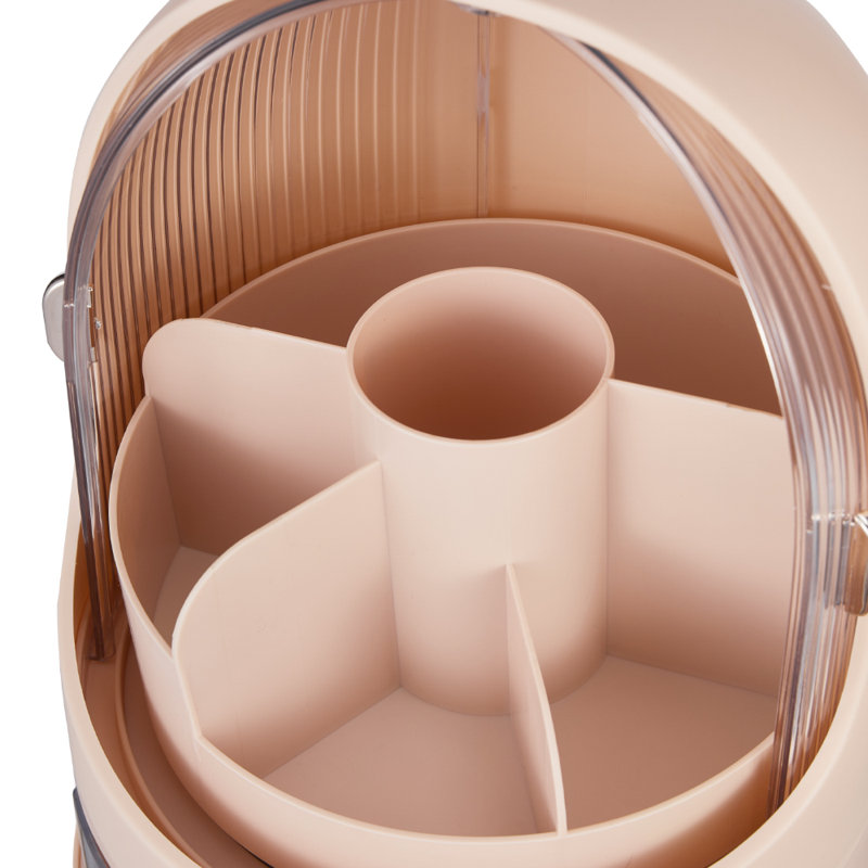 Plastic Makeup Organizer, Light Pink