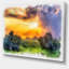 «Beautiful Landscape Watercolor», reproduction d'impression sur toile tendue-19239238