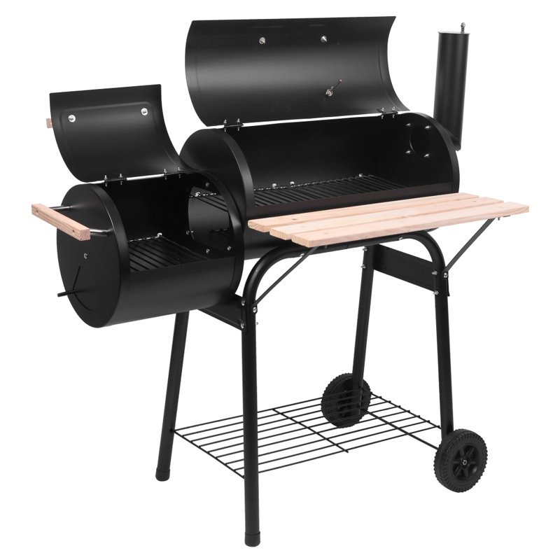 44.1" Multi-Function Oil Barrel Charcoal Grill